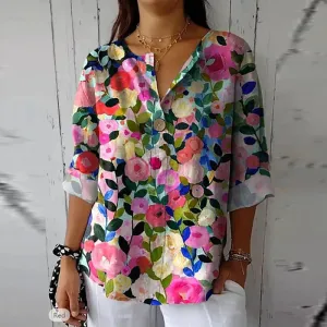 WOLFFMODE Cotton Linen Blouse – Airy and Elegant for Everyday Wear