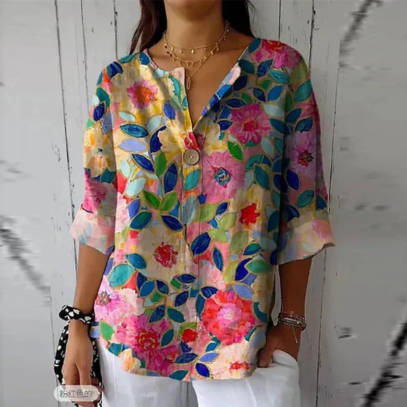 WOLFFMODE Cotton Linen Blouse – Airy and Elegant for Everyday Wear