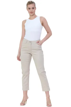 Women Half Elasticated Jeans - SR203