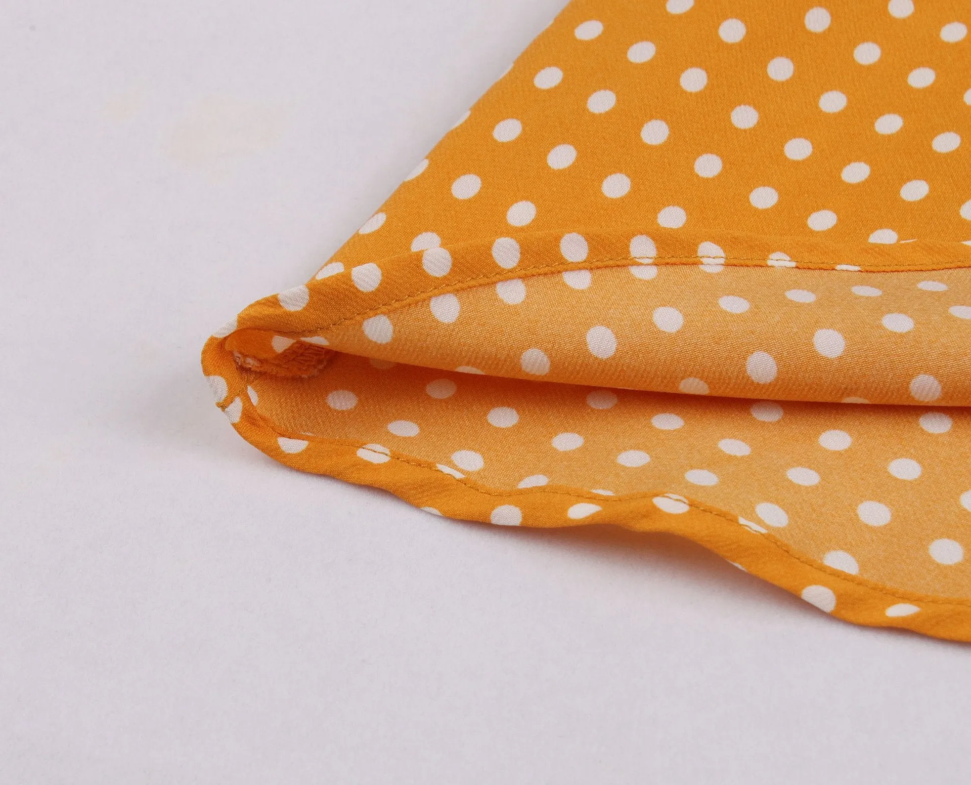 Women Short Sleeves Dot Print Vintage Dresses