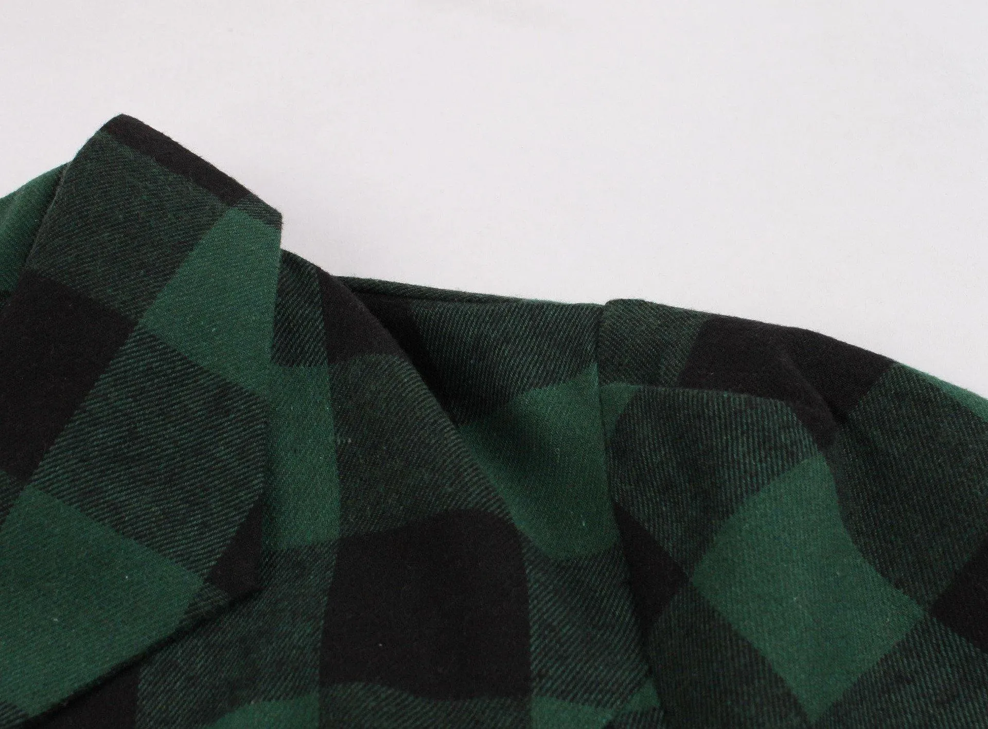 Women Short Sleeves Plaid Vintage Dresses