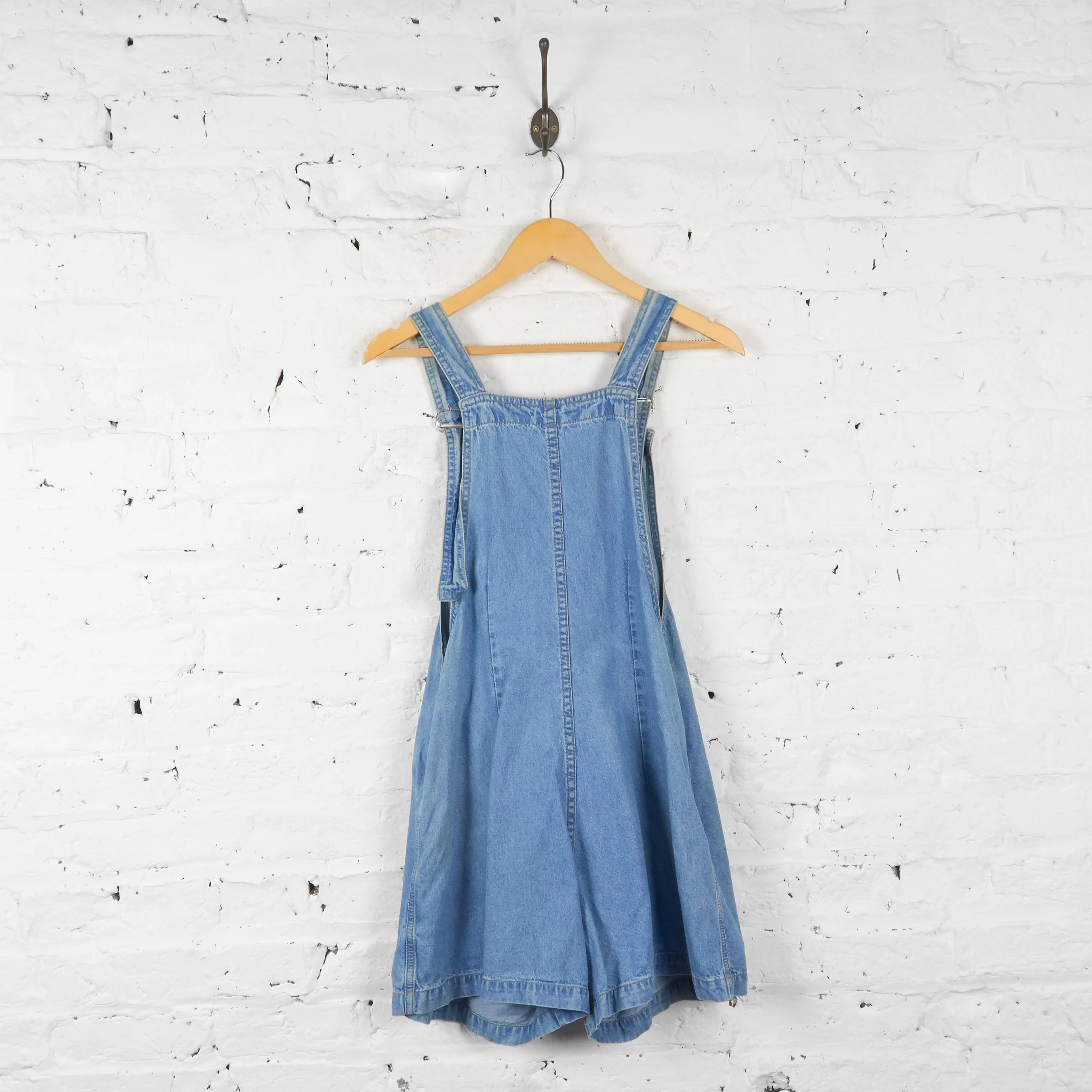 Womens Denim Dungaree Dress - Blue - UK 10