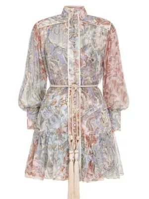 Women's Mini Dress Vintage Female Short Dress