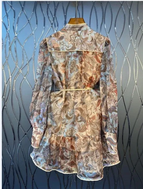 Women's Mini Dress Vintage Female Short Dress