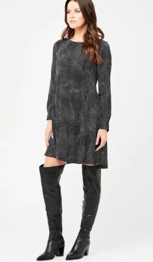 Womens' Ripe maternity black knee length flowy maternity & post natal swing dress