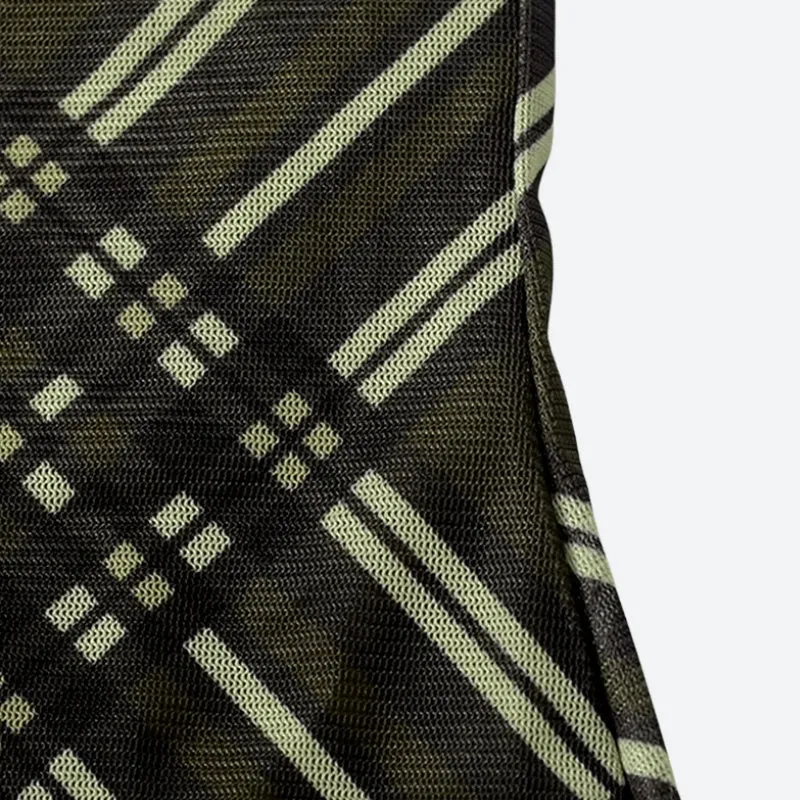 Y2K Plaid Bodycon Mini Dress
