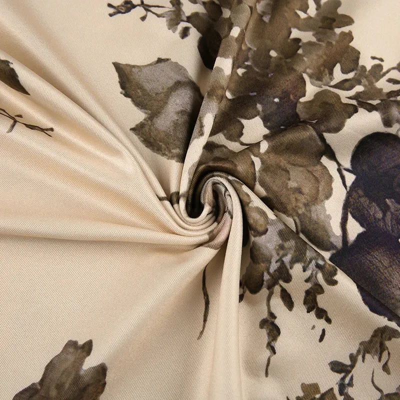 Y2K Vintage Floral Midi Dress