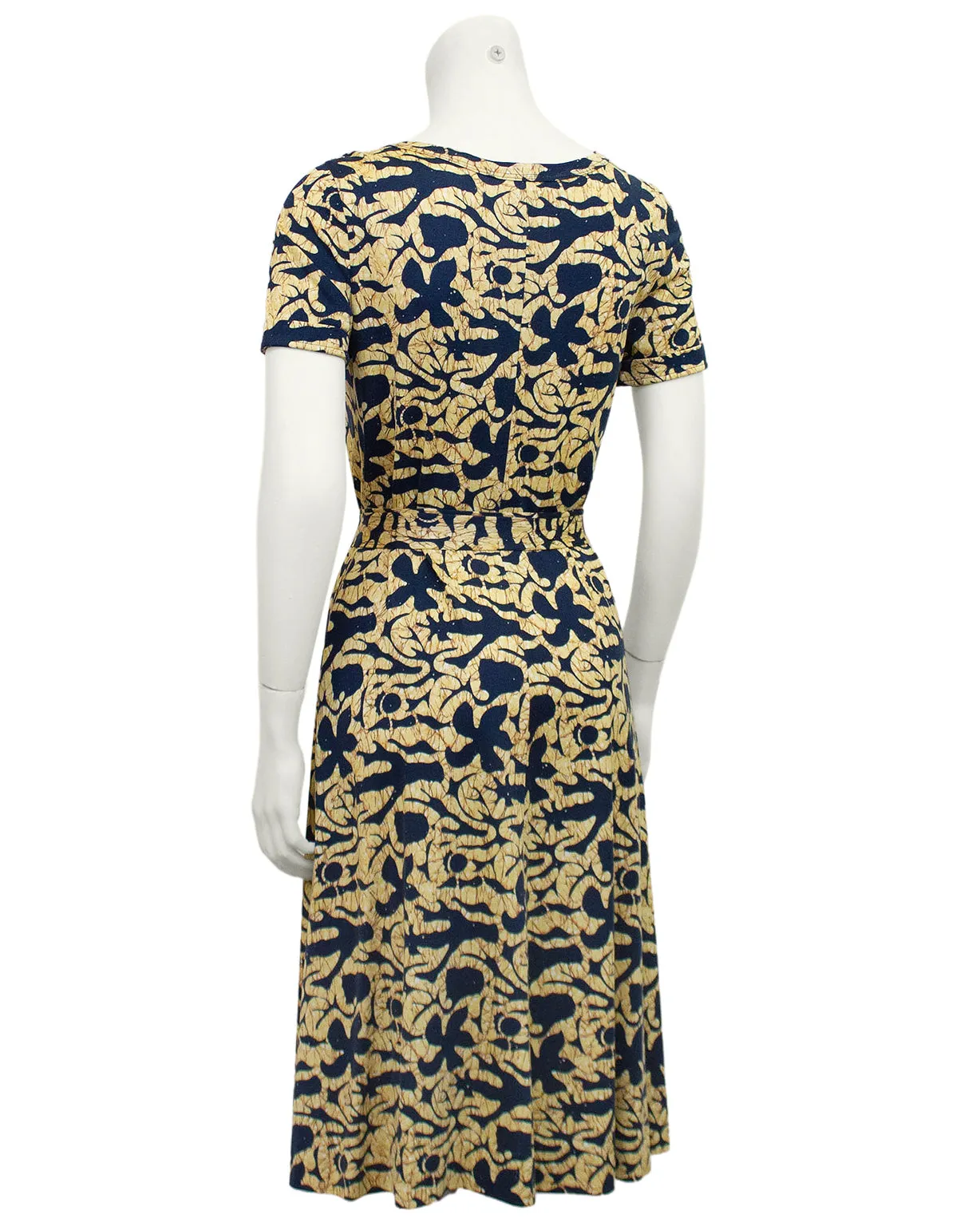 Yellow and Navy Dress