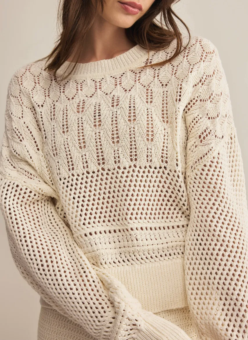 Z SUPPLY RUE CROCHET SWEATER
