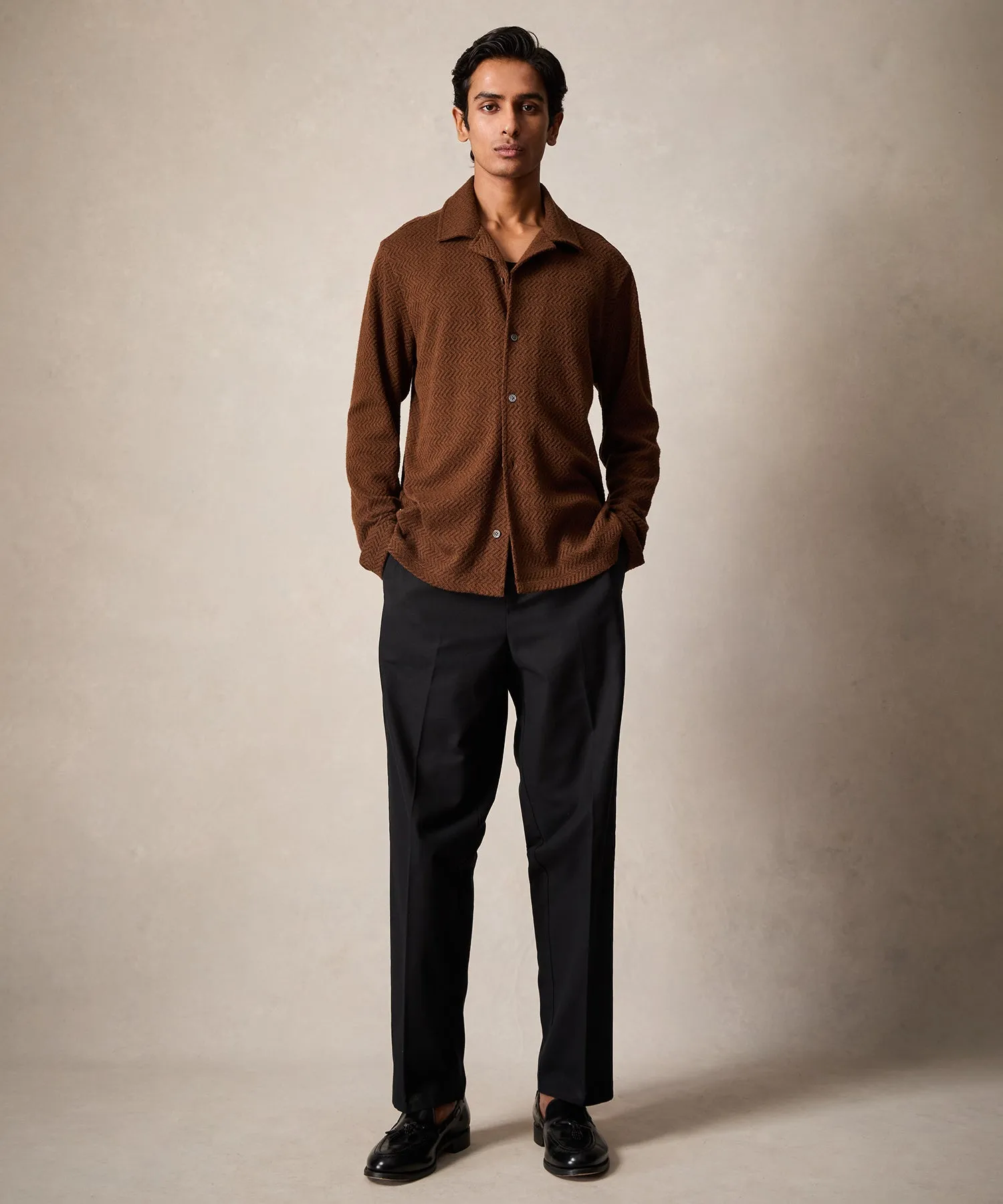 Zigzag Knit Shirt