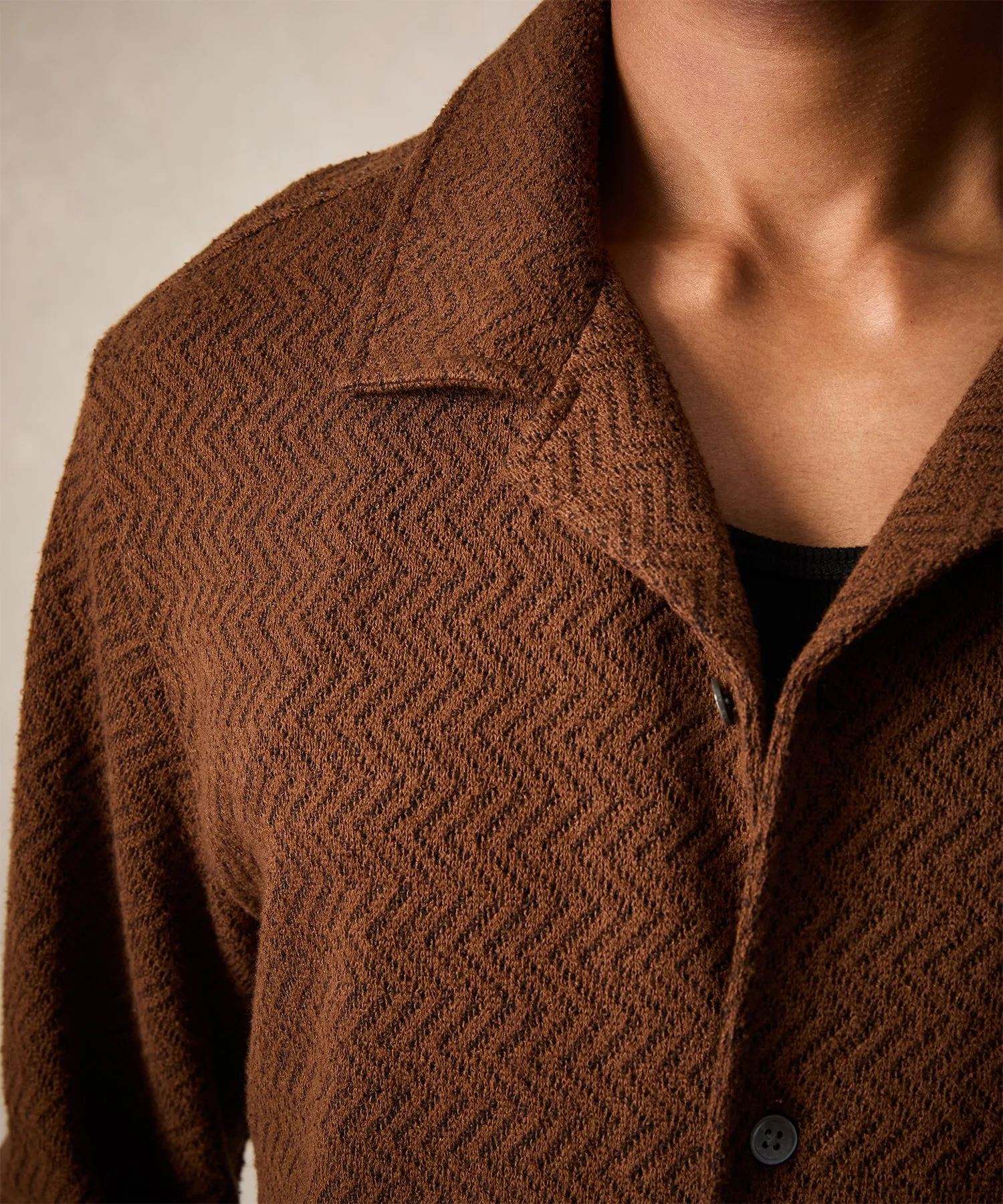 Zigzag Knit Shirt