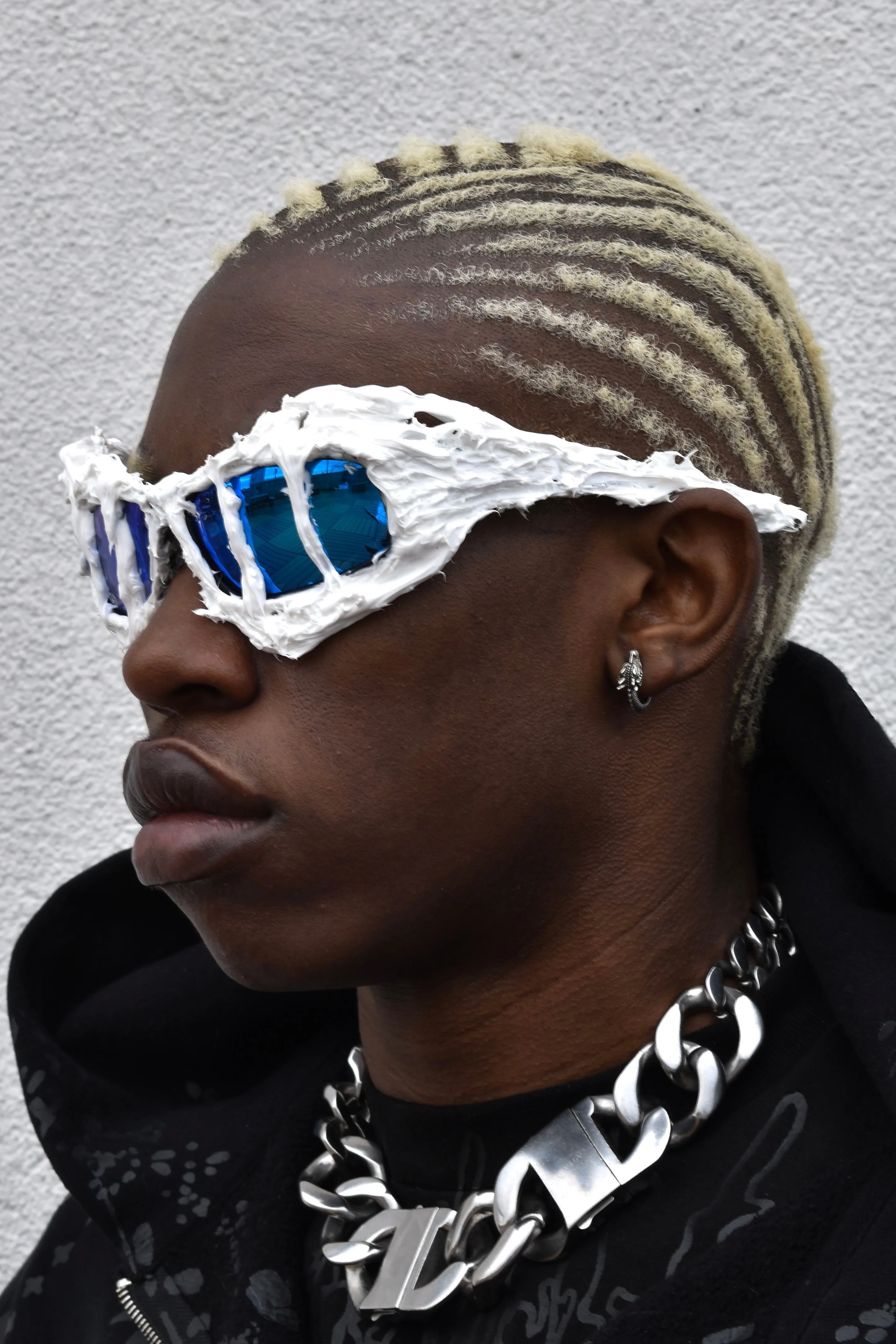 ZIMA BLUE SLIM BIKER GLASSES