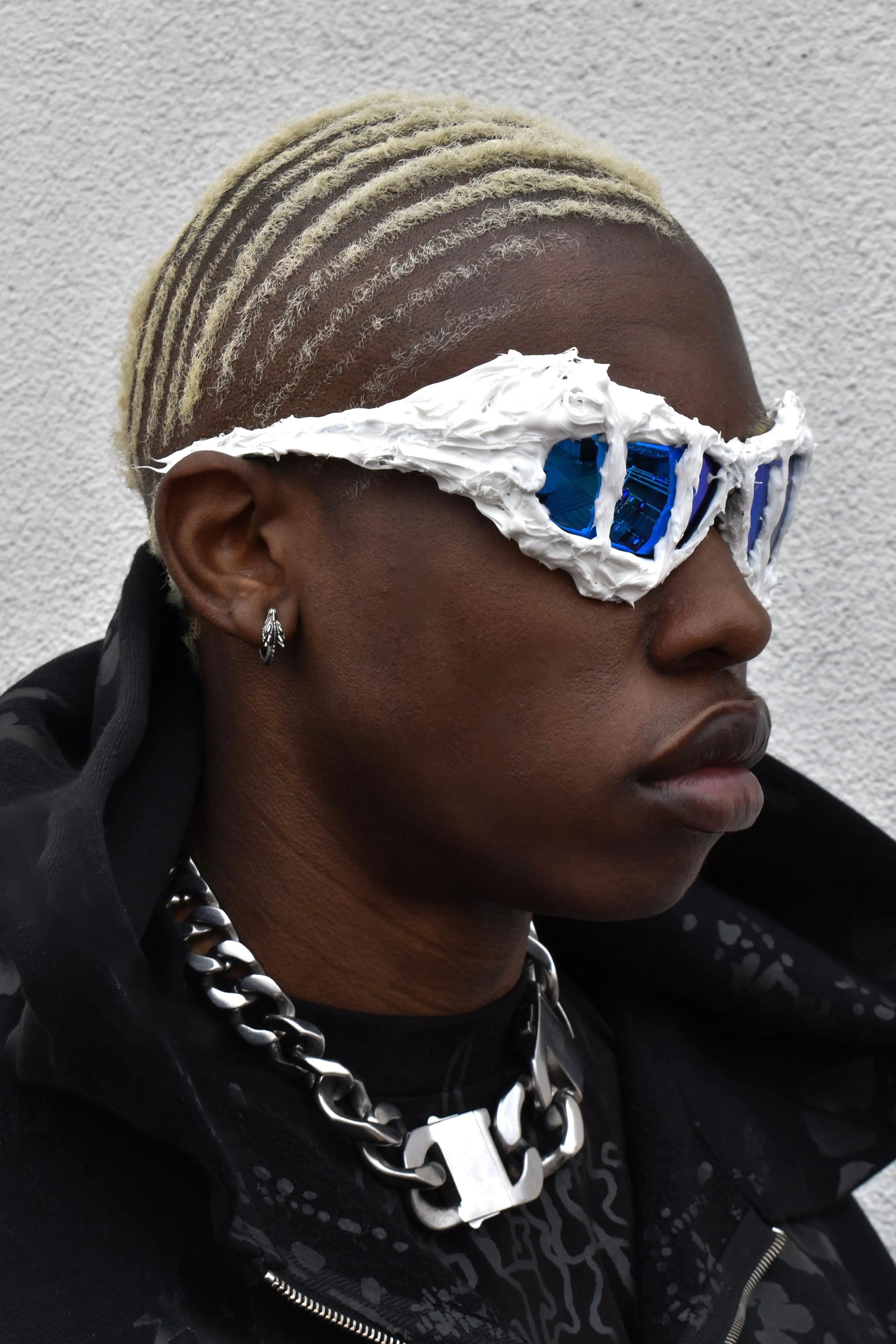 ZIMA BLUE SLIM BIKER GLASSES