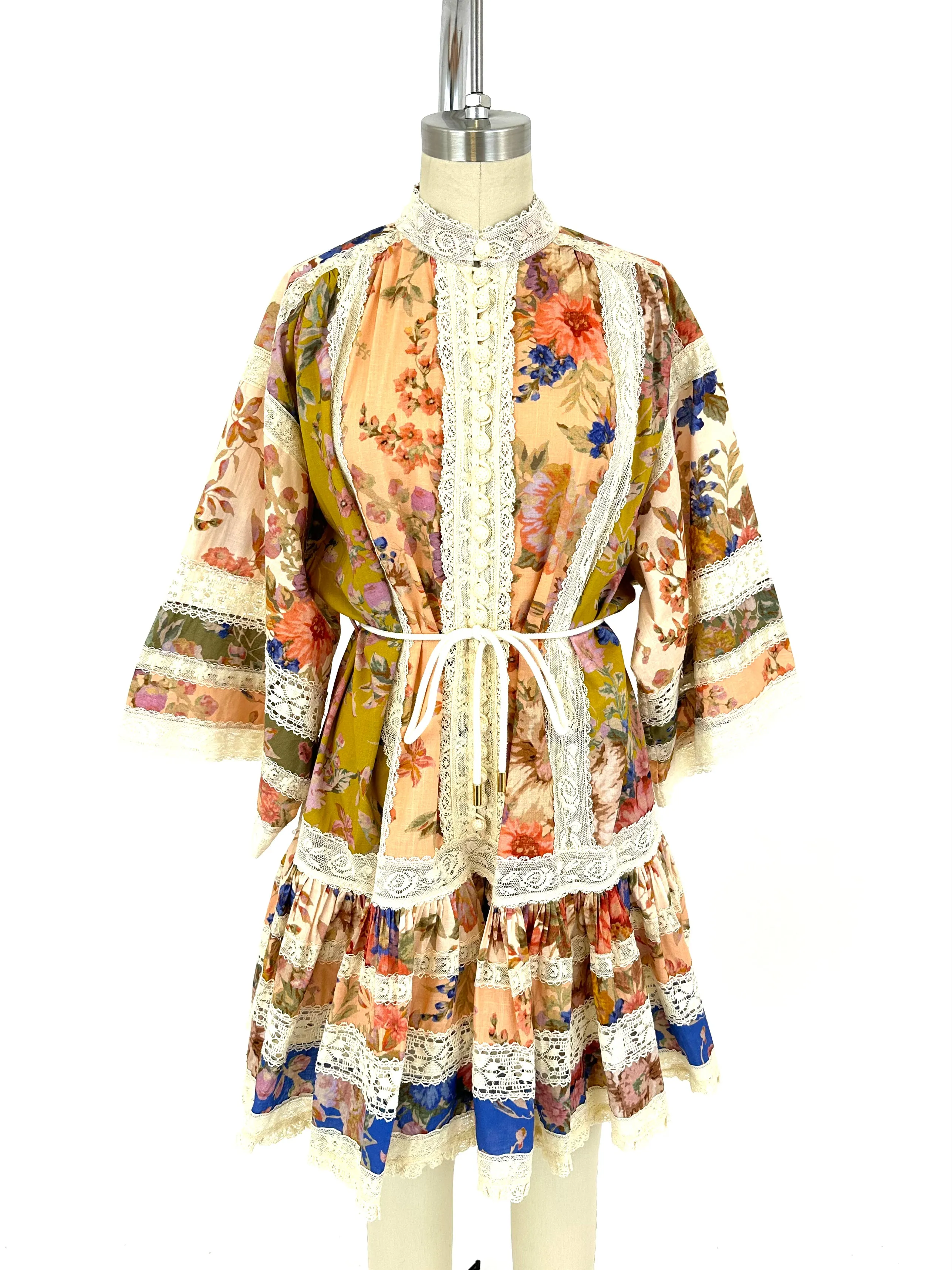 Zimmermann August Lace Trim Dress
