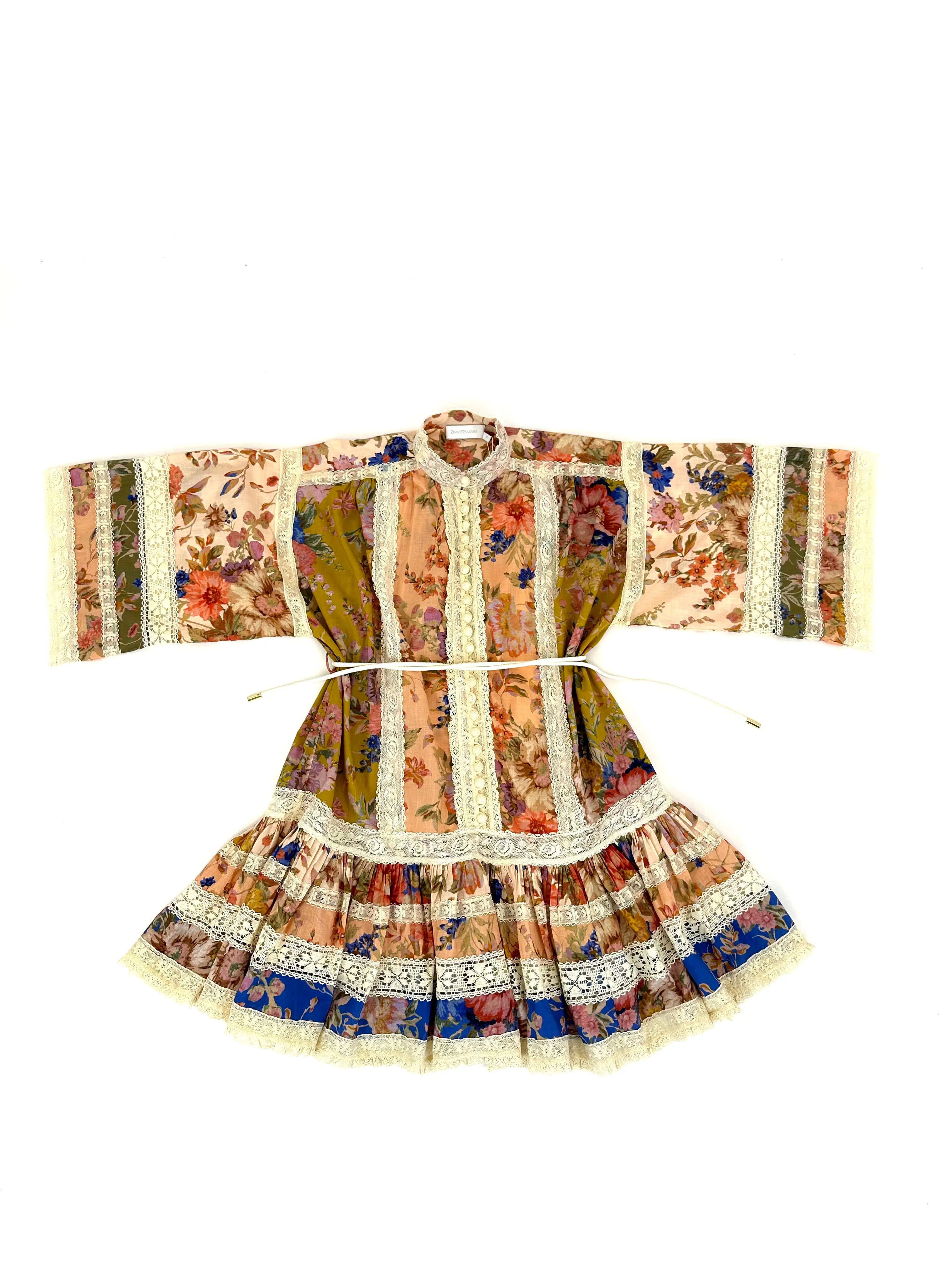 Zimmermann August Lace Trim Dress